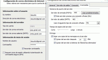 correo pop gmail datos