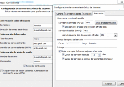 correo pop gmail datos