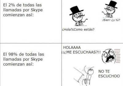 no oigo a nadie en skype