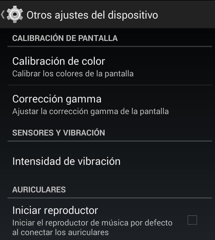 calibración de pantalla
